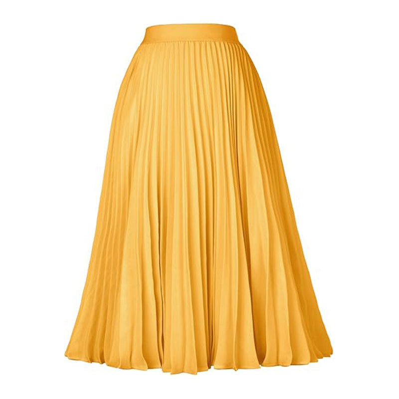 Medium-length Large Swing Casual Skirt