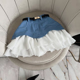 Ruffled High Waist Tiered Skirt