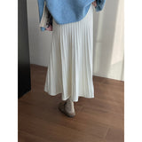 Korean Knit Pleated Skirt