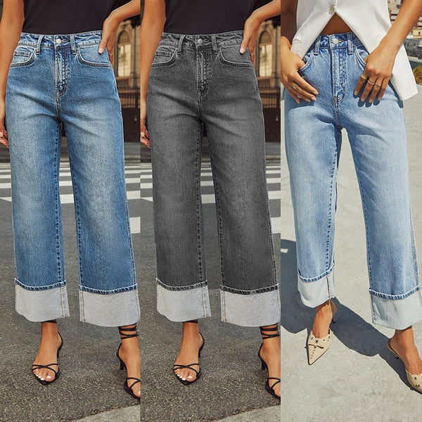 New Elastic Straight Jeans