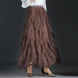 Cake Mesh Pleated Skirt For Women