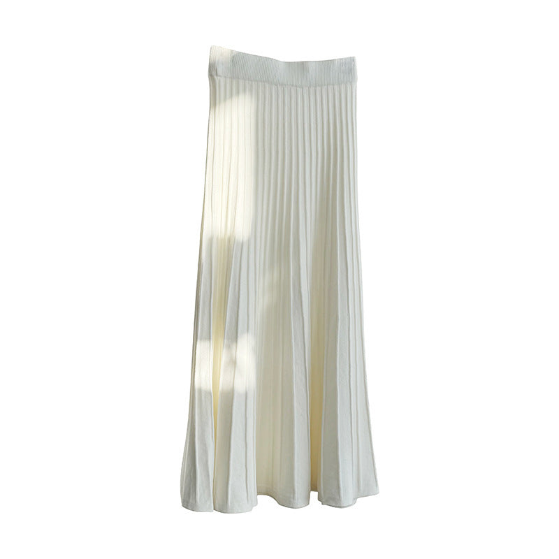 Korean Knit Pleated Skirt