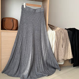 Korean Knit Pleated Skirt