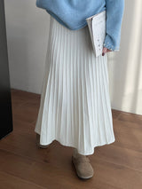 Korean Knit Pleated Skirt